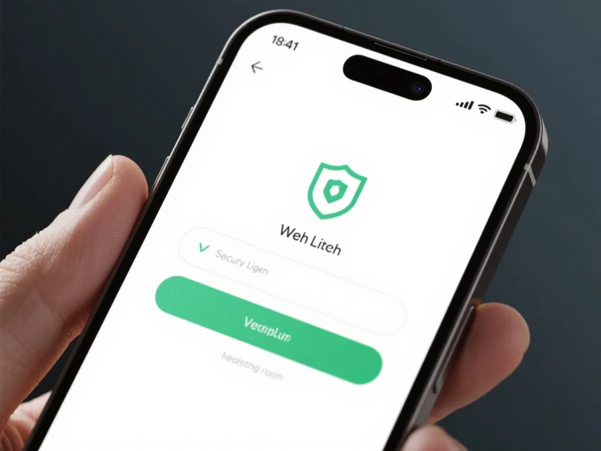 移动端网址验证与导航示意图